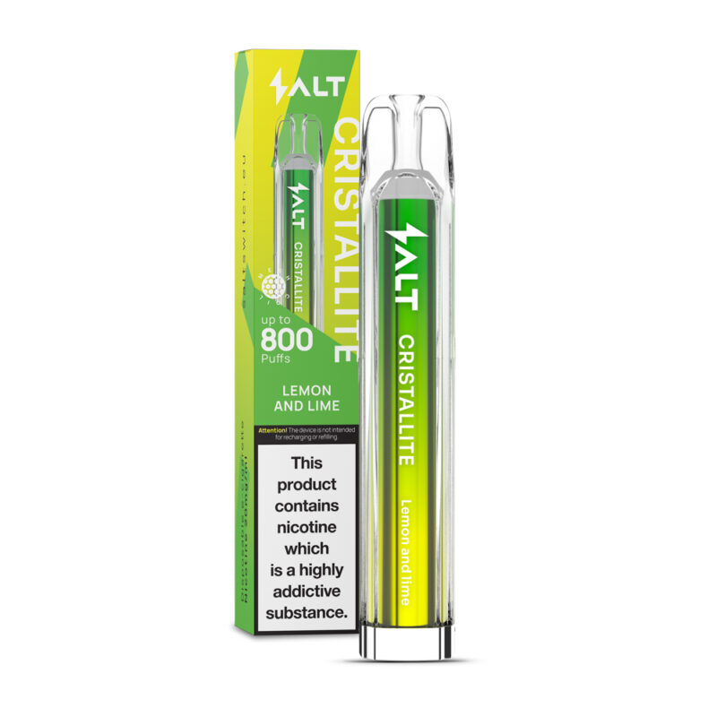 E-Cigarette SALT CRISTALLITE Lemon and Lime 800 puff